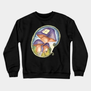 Fairy house mushroom fairy forest Crewneck Sweatshirt